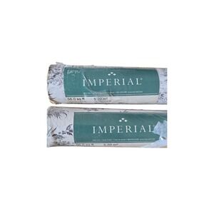 Vtg Imperial Wallpaper Rolls 56 sq ft 2 French Toile  Landscape Brown & Cream